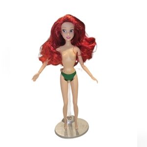 Disney Store Exclusive Ariel Little Mermaid Doll 11.5" Nude